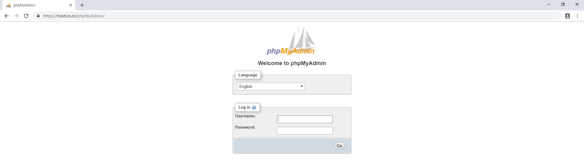 prístup k phpMyAdmin