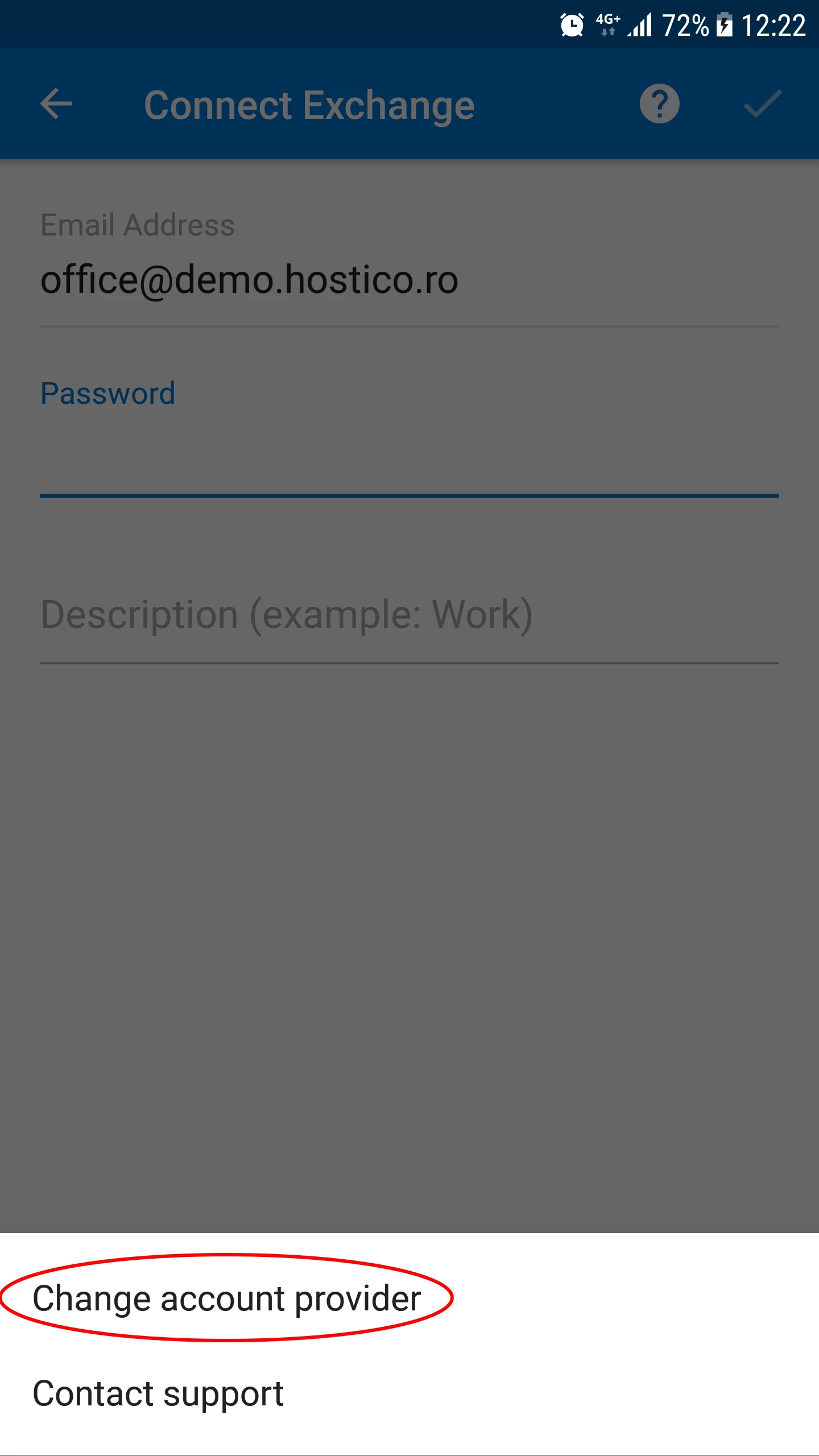 Zmeniť poskytovateľa účtu