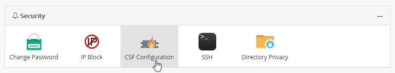 Sekcia zabezpečenia Webuzo