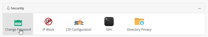 Zmeniť heslo panel Webuzo