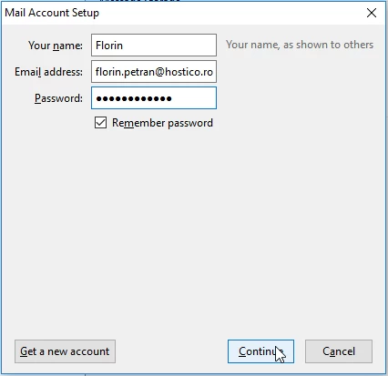 Mail Account Setup Thunderbird